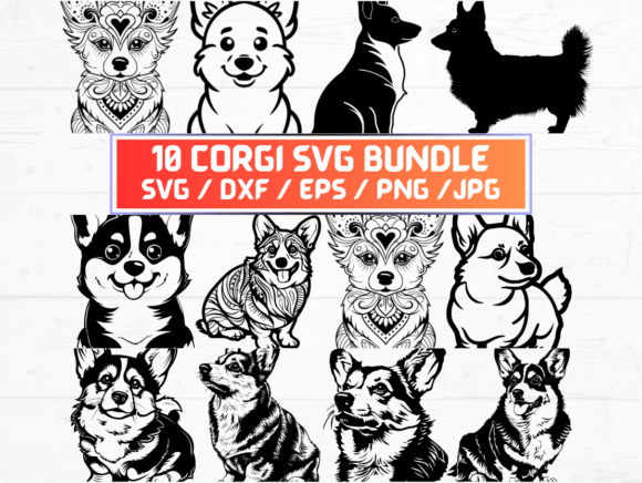 Corgi Dog Svg Bundle