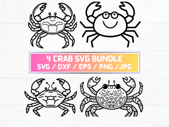 Crab Laser Engraving Cut Files: Graphics for Crafts-Driven Branding