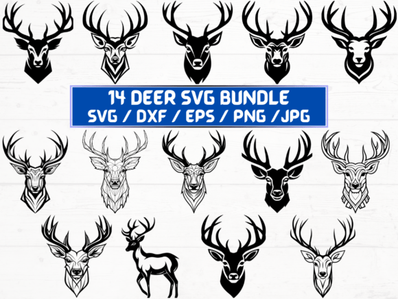 Deer Laser Engraving Cut Files: Graphics for Crafts-Driven Branding