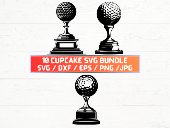 Golf Trophy Graphics for Crafts