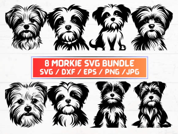 Morkie Dog Svg Bundle