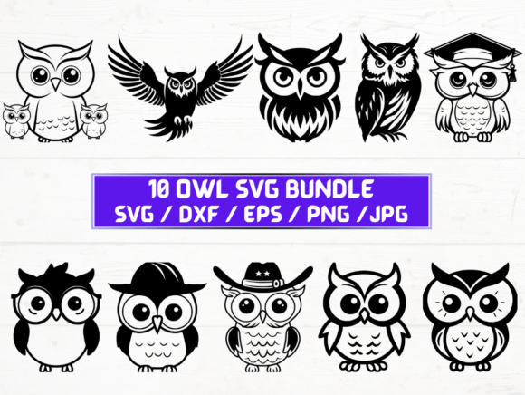 Owl SVG File for Crafts & Graphics