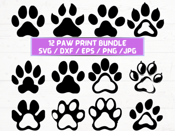 Paw Print Laser Cut: Graphics & Crafts Asset Review