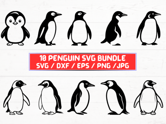 Penguin SVG Bundle: Graphics & Crafts Design Asset Review