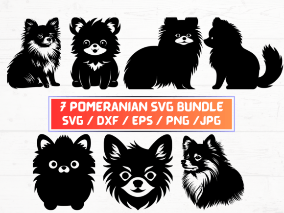Pomeranian Dog Svg Bundle