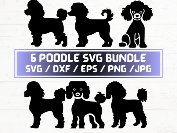 Poodle Dog Graphics for Crafts