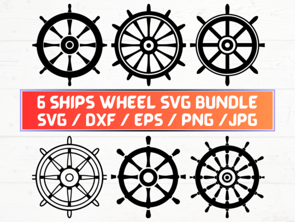 Ships Wheel Graphics for Crafts