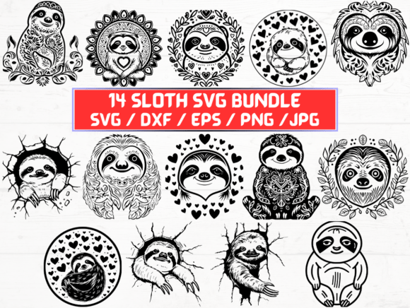 Sloth SVG Bundle: Graphics & Crafts Design Asset Review