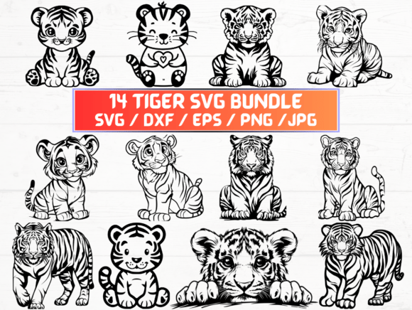 Tiger Graphics for Crafts & Creative Marketing