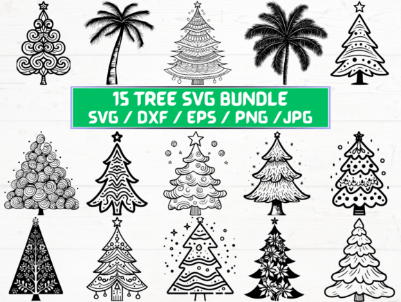 Tree Laser Engraving Cut Files