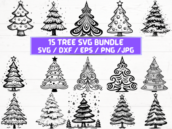 Tree SVG File: Graphics for Crafts & Creative Branding