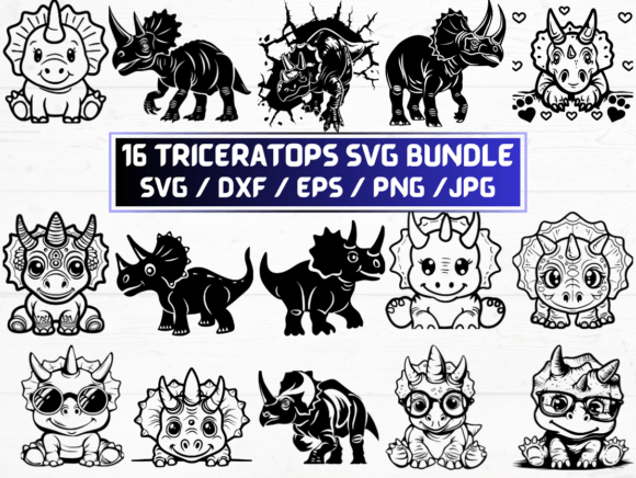Triceratops SVG Laser Cut: A Graphic Asset for Modern Publishing