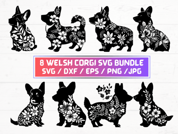 Welsh Corgi Graphics for Crafts
